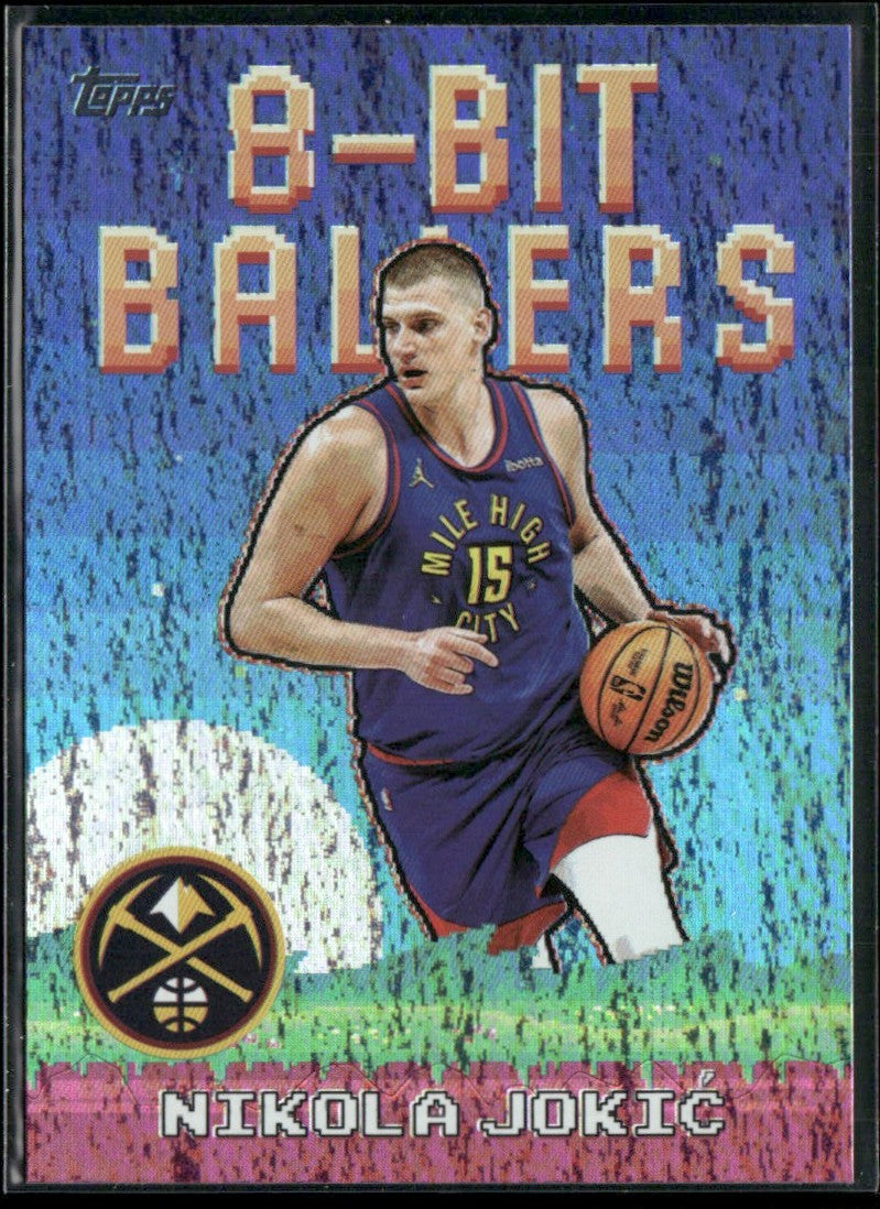 Nikola Jokic 2025 Topps 8-Bit Ballers Holo Foil #8B-20 Denver Nuggets