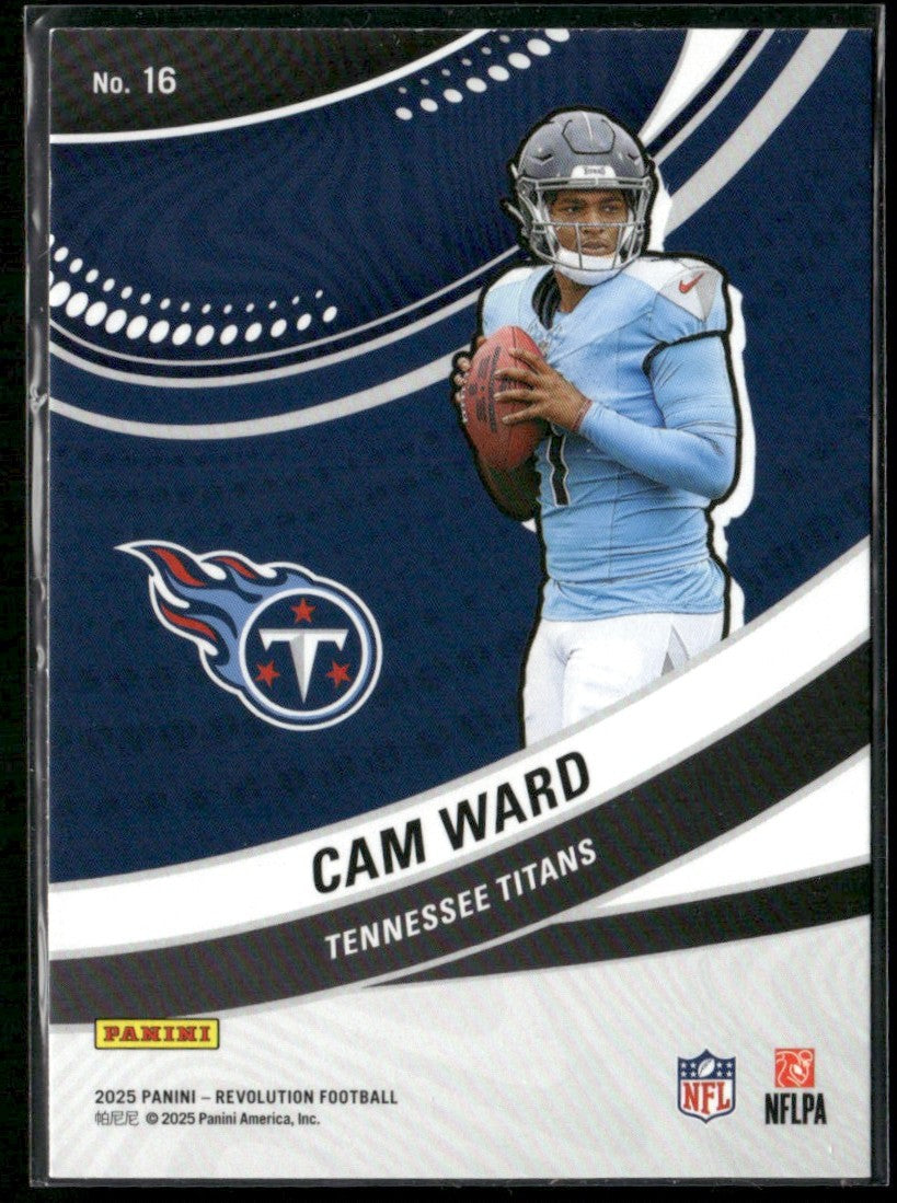 Cam Ward 2025 Panini Revolution Futures RC #16 Tennessee Titans