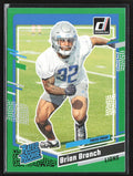 Brian Branch 2023 Donruss Press Proof Green RC #328 Detroit Lions