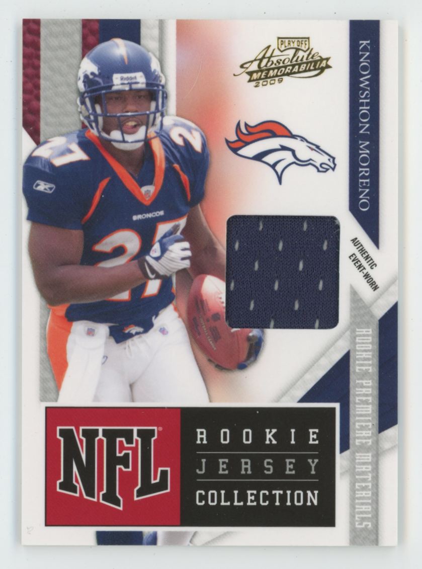 Knowshon Moreno 2009 Playoff Absolute Memorabilia Rookie Collection Jersey #9