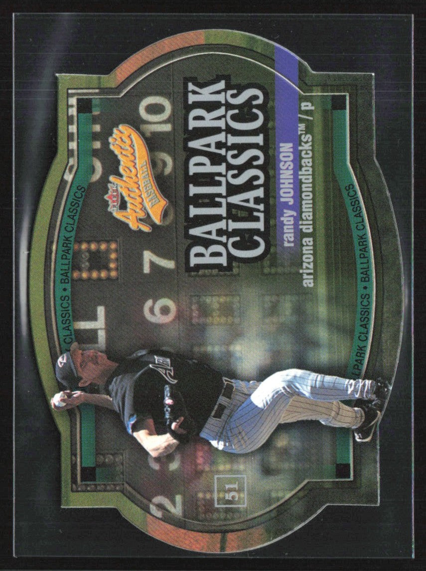 Randy Johnson 2003 Fleer Authentix #2BC Arizona Diamondbacks