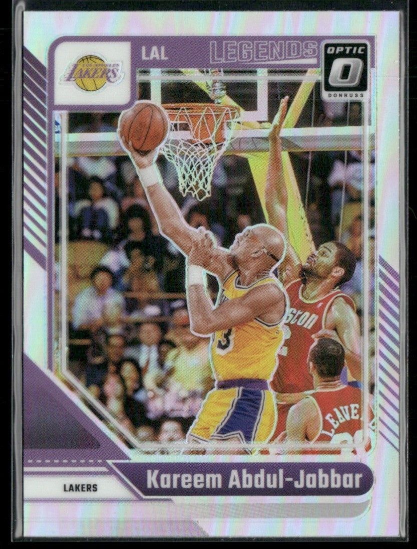 Kareem Abdul-Jabbar 2024 Donruss Optic Holo Silver Prizm #228 Los Angeles Lakers
