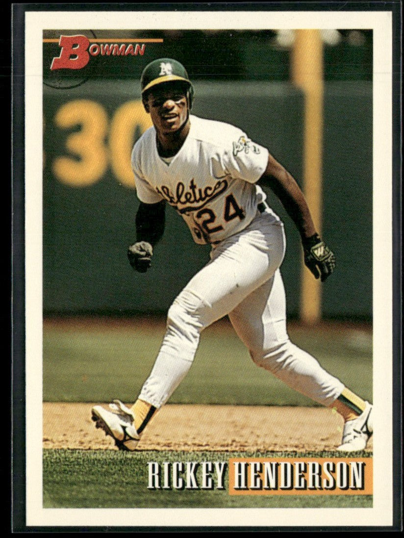 Rickey Henderson 1993 Bowman #625 Oakland Athletics