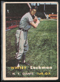 Whitey Lockman 1957 Topps #232 New York Giants