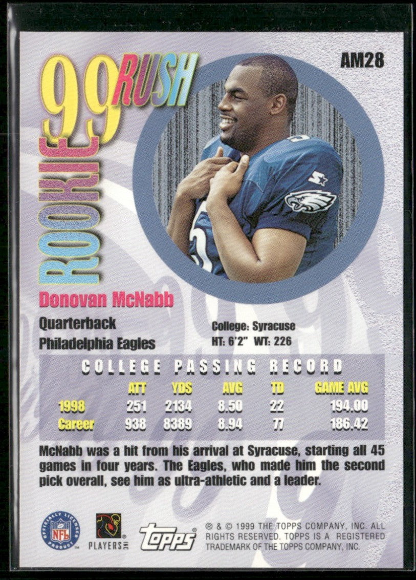 Donovan McNabb 1999 Topps All Matrix #AM28 Philadelphia Eagles