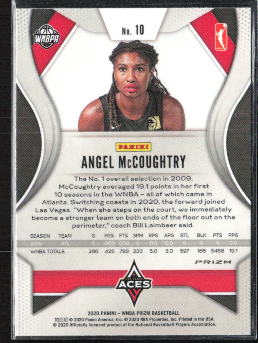 Angel McCoughtry 2020 Panini Prizm Ice #10 Las Vegas Aces