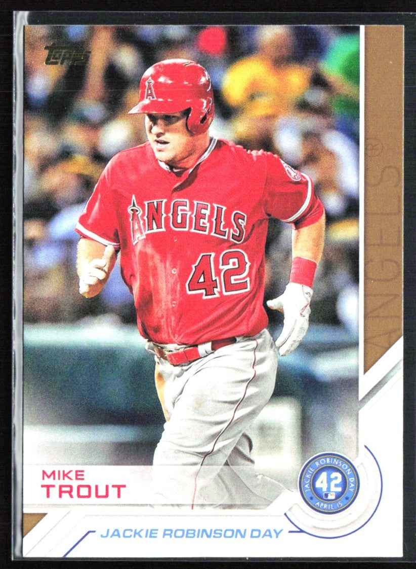 Mike Trout 2017 Topps Jackie Robonson Day #JRD-15 Los Angeles Angels