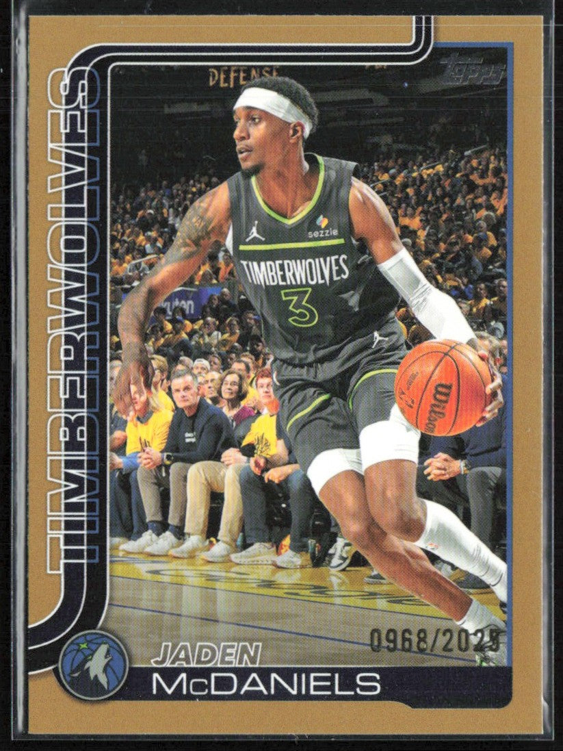 Jaden McDaniels 2025 Topps Gold /2025 #248 Minnesota Timberwolves